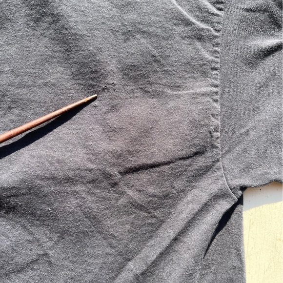 Men's Vintage Stonehenge T-Shirt Black Spell-Out L Single Stitch UK Aliens HOLE - Picture 11 of 15